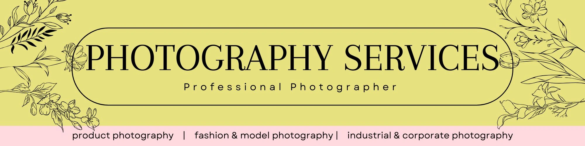 Photography Services Desktop Banner